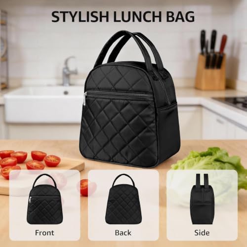 Paquesta Lunch Bag Women Stylish Quilted Lunch Boxes for Adult