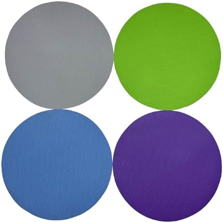 4 Pack Rubber Jar Opener Grippers, 4.9 Inch Round Bottle Opener, Jar Opener for Seniors with Arthritis (Blue,Grey,Green,Purple)