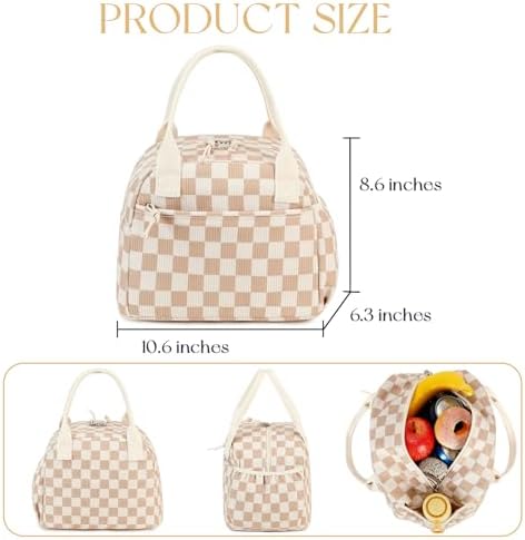 CAMTOP Lunch Box for Women Men Insulated Lunch Bag Lunch Tote Bag Leakproof Thermal Cooler Large Capacity for Travel Work School Picnic