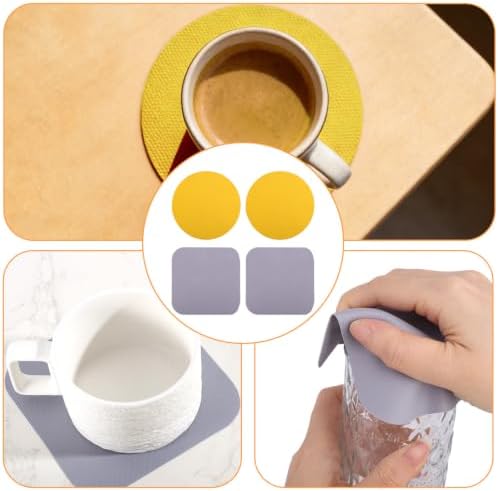 LUTER 4pcs Jar Opener Gripper Pad for Seniors with Weak Hands, Rubber