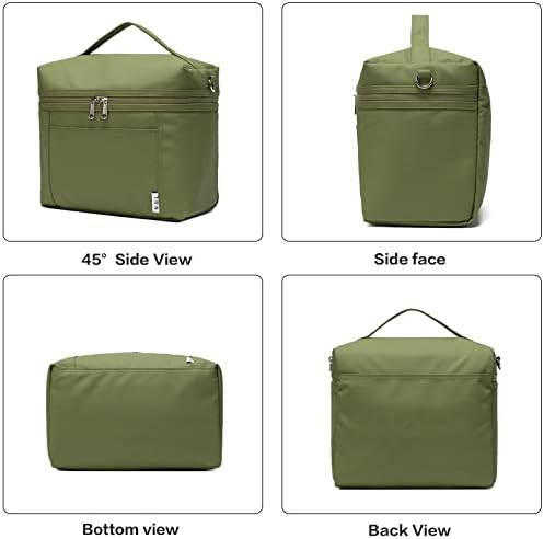 NOL 8L Insulated Lunch Bag for Women, Amy green, Medium(normal))