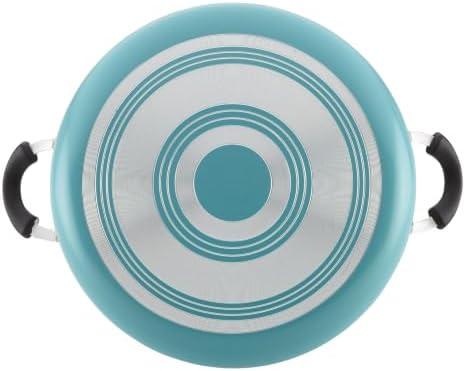 Farberware Cookware Nonstick Stockpot with Lid, 10.5 Quart, Aqua