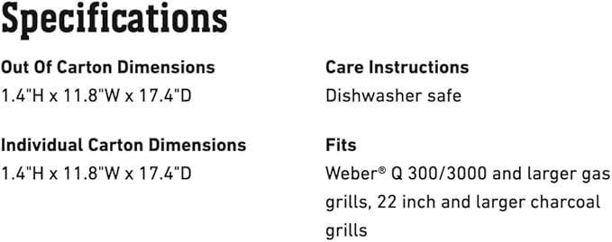 Weber Grill Pan – Durable Stainless Steel Pan for Small or Delicate Foods, 1/8" Slits for Drainage, Wide Carry Handles