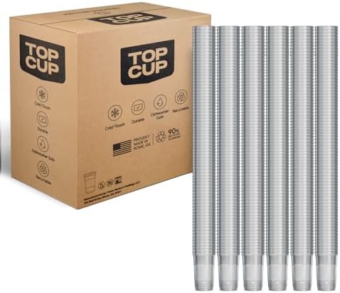 Top Cup Bulk Aluminum Party Cups, Stealth Design, 24oz, 450 Count