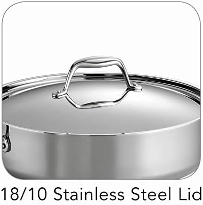 Tramontina Signature Tri-Ply Clad Stainless Steel 6-Quart Saute Pan