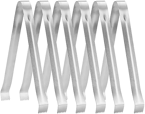New Star Foodservice Commercial-Grade Pom Tongs (9-Inch - 6 Pack)