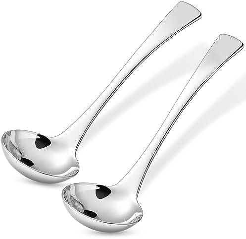 KEAWELL Austin 2-Piece 7.6-Inch 18/10 Stainless Steel Gravy Ladle Set (2)