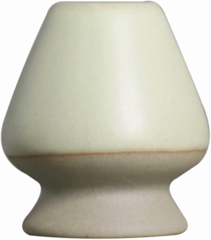 Matcha Tea Whisk Holder Ceramic Holder for Bamboo Matcha Chasen fit for Matcha Chasen Tea Set Accessories (Light Green)