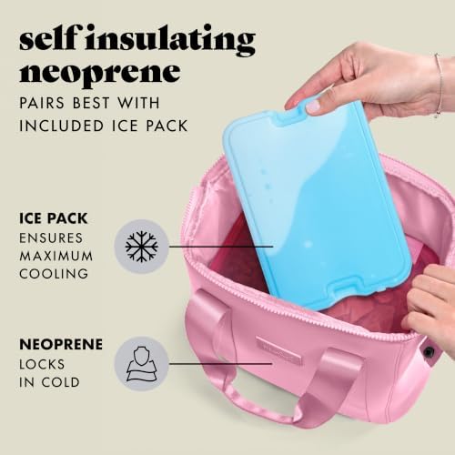 Fit & Fresh Remi Neoprene Lunch Bag for Women w/Ice Pack & Containers