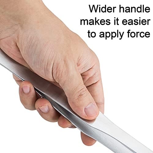OIIKI 2PCS Stainless Steel Tongs Tweezers, 15 inch Staright Tongs Tweezer