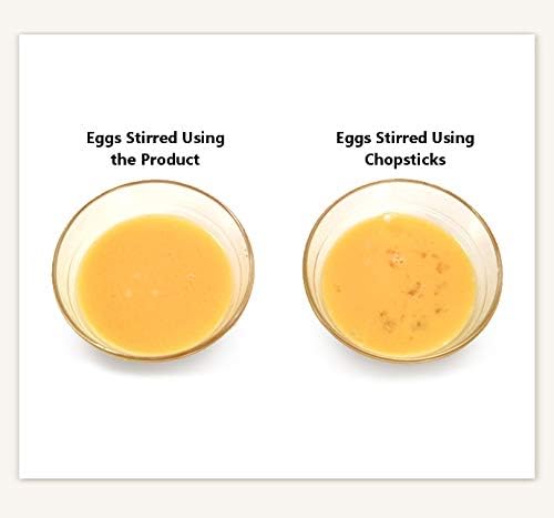 Seki Japan Egg Mix Stick, Egg Yolk and White Strring Stainless Steel Blade, Chalaza Removal Parts, with Safety Cover Yellow