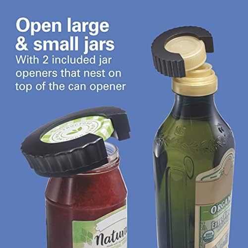 Hamilton Beach OpenStation Electric Automatic Can Opener for Kitchen with Multi Tool and Bottle and Jar Opening Tools,Auto Shutoff,Cord Storage,Sure Cut Technology,Stainless Steel (76382) (Pack of 2)