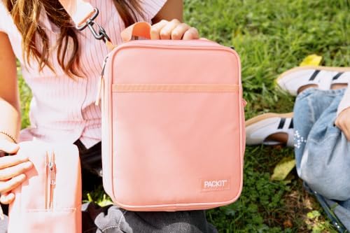 PackIt Freezable Crossbody Lunch Box, Papaya