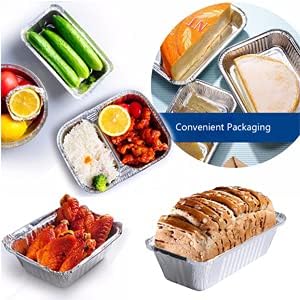 Waytiffer 30 Pack 1Lb mini Loaf Pans Heavy Duty Disposable Aluminum Foil Bread Tins Standard Size - 6" X 3.5" X 2.5" Oven Safe Sturdy Small Bread Tin Pans-1 Pound Loaf Pans …