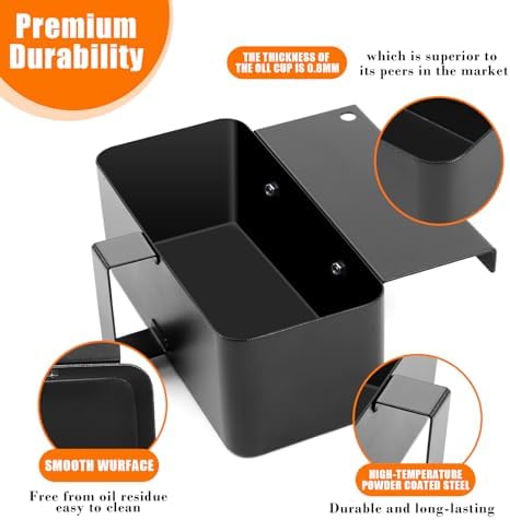 Uniflasy Grease Catcher Kit for Blackstone 17"-36" Griddles, 20 Liners