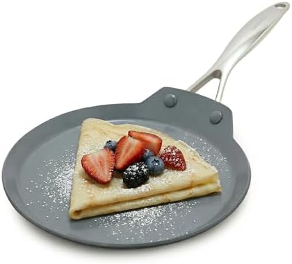 GreenPan Valencia Pro 9.5" Ceramic Nonstick Crepe Pan, Hard Anodized