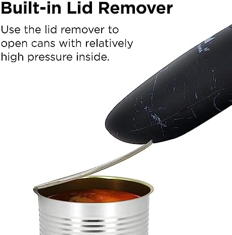 Kitchen Mama Auto 2.0 Electric Can Opener, Cordless, Marble Black