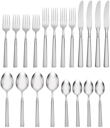 Oneida Easton Satin 20-Piece 18/10 Silverware Set for 4 (Satin)