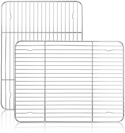Herogo Baking Cooling Rack Set of 2, 15.3” x 11.2” Wire Cooking Rack