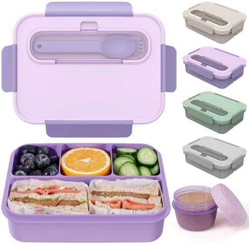 Caperci Bento Box Adult - 50 oz Large Lunch Containers for Adults and Teens