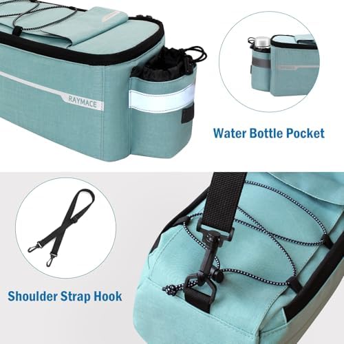 RAYMACE Bike Rear Rack Bag, Bike Trunk Cooler Bag
