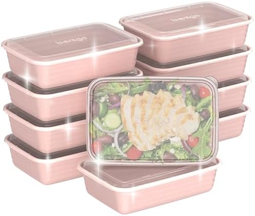 Bentgo Prep 1-Compartment Meal Prep Containers with Lids, 20 Piece Set