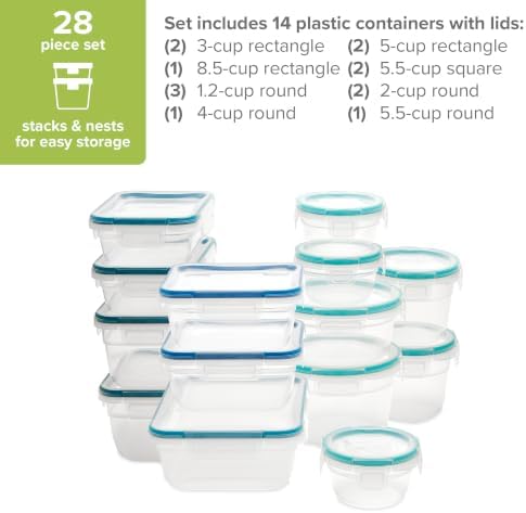 Snapware Plastic Total Solutions (14-Pack, Mixed Sizes) Food Storage Set