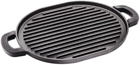 Nuwave Cast Iron Grill Pan, 12.4" x 10.2", Pre-Seasoned, Induction-Ready