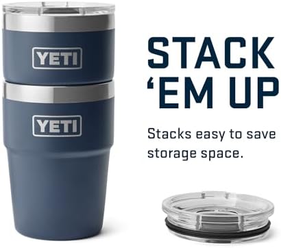 YETI Rambler 16 oz Stackable Tumbler, Vacuum Insulated, Stainless Steel with MagSlider Lid