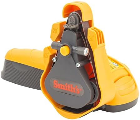 Smith’s 50933 Knife & Scissor Electric Belt Sharpener – Fine, Medium, & Coarse Belts – Straight Edge Blades – Handheld Sharpening – Workshop & Tool Sharpener