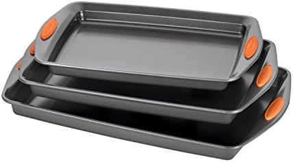 Rachael Ray Yum-o! Nonstick Bakeware Oven Lovin' Cookie Pan Set for Baking