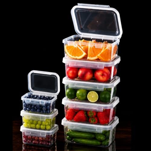LivLab Mker 8 Sets Food Storage Containers with Lids - Meal Prep Containers