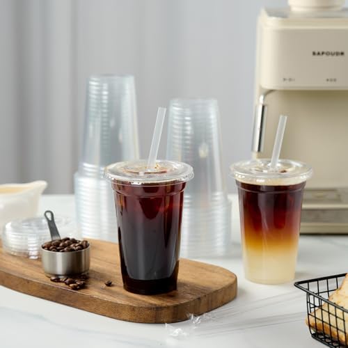 Turbo Bee Disposable Plastic Flat Lids for 12/16 OZ (92 MM)