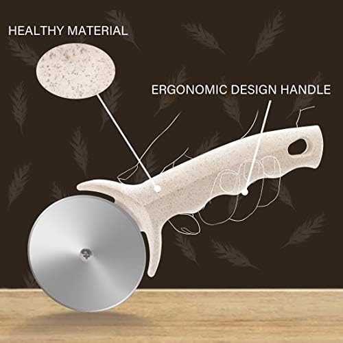 Pizza Cutter Wheel with Cover,Pizza Slicer-Healthy Stainless Steel Material