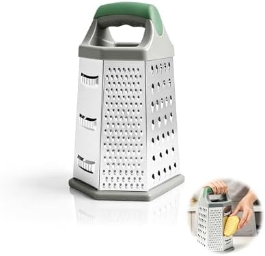 Box Grater for Kitchen 6 Sided