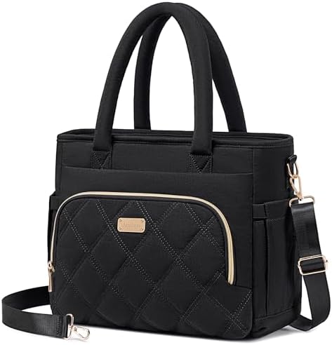 Artelaris Lunch Bag Women, Adult Insulated Lunch Box, Leakproof Lunch Cooler Bag, Reusable Large Lunch Cooler for Work, Picnic, Travel (Black)