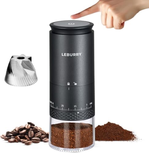 Burr Coffee Grinder - Portable Espresso Grinder for Travel, Camping