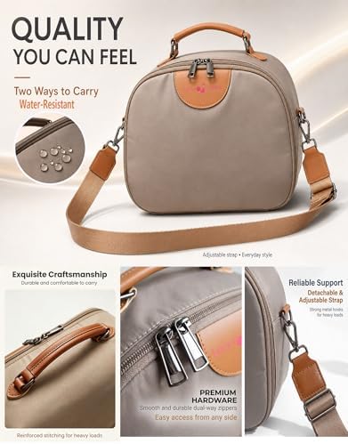 Insulated Lunch Box Lunch Bag for Women Teen Girls Teacher Mom,Soft Cooler | Large-Capacity | Water Resistant | Adjustable Strap Stylish Lunch Tote for School Office Work Travel Picnic