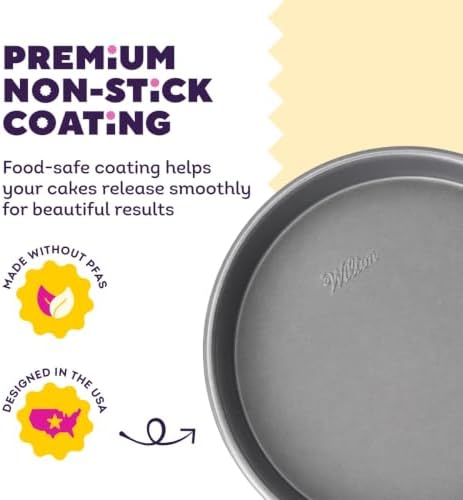 Wilton Everyday Non-Stick Round Cake Pan, Made Without PFAS, 9 in.