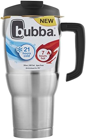 Bubba Hero XL, Vacuum-Insulated Stainless Steel Travel Mug, 30oz., Stainless Steel