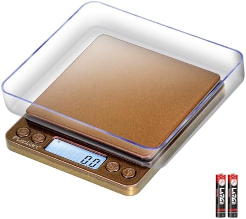 Fuzion Small Gram Scale 3000g, Digital Kitchen Food Scale, Gram and Ounce