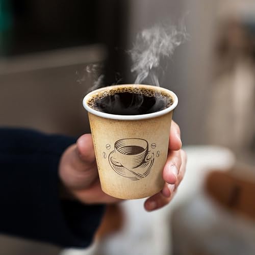 Clawsoff 600 Pack 4 oz Small Coffee Cups Disposable Paper Espresso Cups