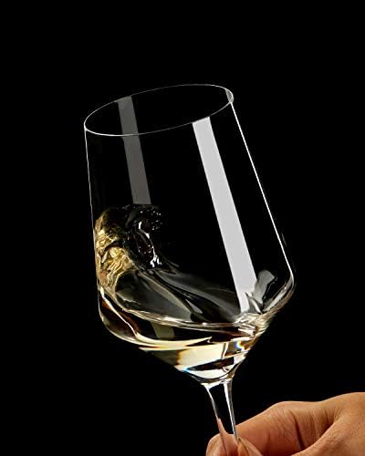 OJA Wine Glasses Set, Crystal Red Hand Blown Wine Glass, Set of 6, 15 oz