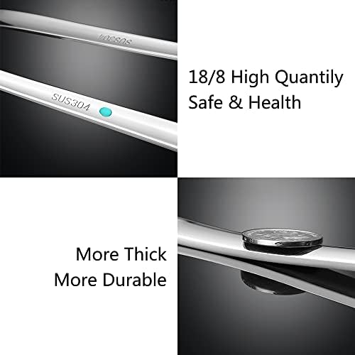 Metal Soup Ladle,18/8 Stainless Steel Ladle Spoon And Strainer Scoop Set Of 2 With Holes,Cooking Utensil For Kitchen