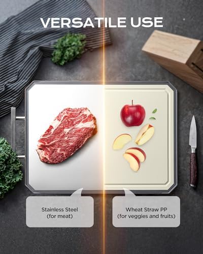 EXTRA LARGE Stainless Steel Cutting Board Set of 3 for kitchen