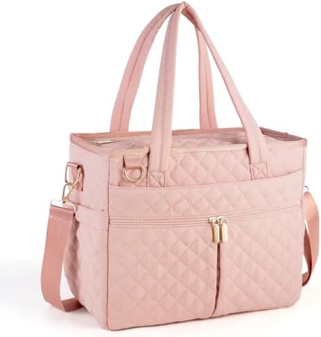 Large Lunch Box for Women, Insulated Lunch Bag for Work, Pink
