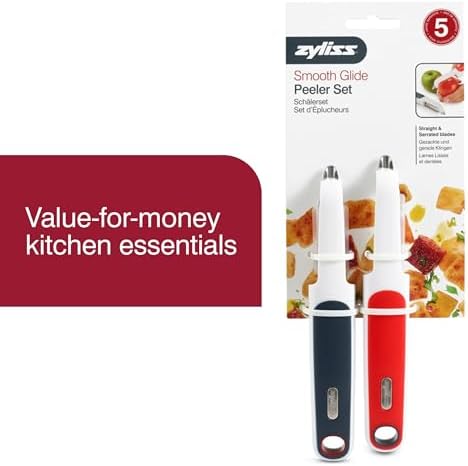 Zyliss 2-Piece Swivel & Soft-Skin Peeler Value Set - Potato, Cucumber and Carrot Vegetable Peeler - Tomato and Peach Fruit Peeler - Kitchen Tool & Gadget with Stainless Steel Blades - Dishwasher Safe
