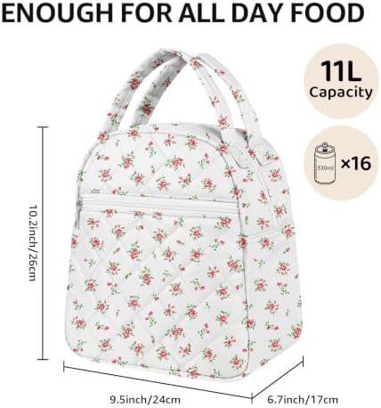 Paquesta Lunch Bag Women Stylish Quilted Lunch Boxes for Adult