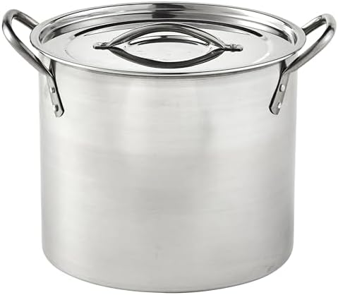IMUSA Stainless Steel Stock Pot with Lid, 20 Quart, Silver