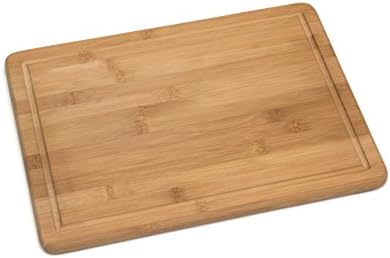 Lipper International Bamboo Wood Kitchen Cutting and Serving Board with Non-Slip Cork Backing, Large, 15-3/4" x 11-3/4" x 5/8"